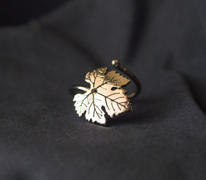 Anello Ampelos (Vite) - 1 Fogliolina